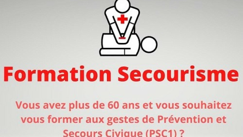 Formation Premiers secours gratuites +60ans