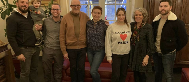 Trois ukrainiens repartent à Kiev