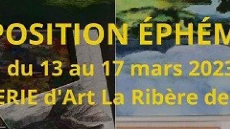 Expo éphémère des œuvres des élèves de Marie-Pascale Lerda