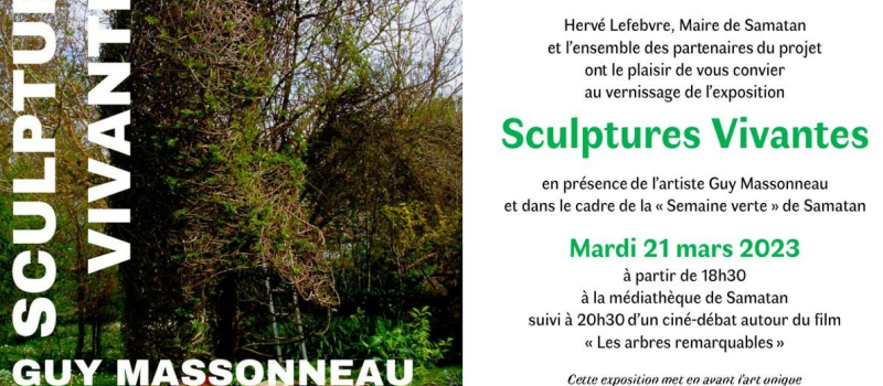 Vernissage de Guy Massoneau " Sculptures Vivantes " à la médiathèque de Samatan...