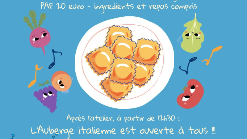 La culture italienne s'invite à Thoux, autour de la table...!
