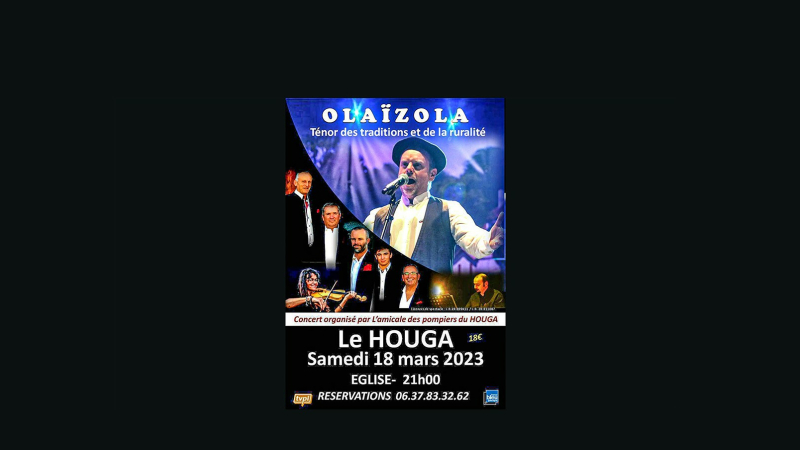 Urgent ! concert Olaïzola ce soir samedi 18 mars à l'église du Houga