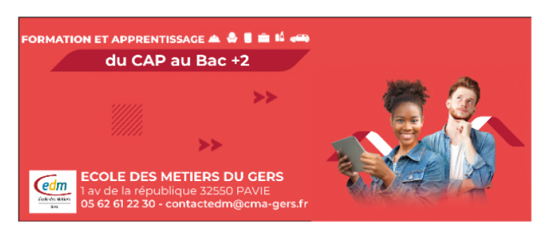 Samedi 25 mars, l’Ecole des Métiers du Gers ouvre ses portes