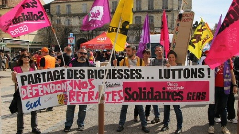 Toutes et tous en grève,ce jeudi 23 mars jusqu'au retrait de la réforme des retraites!