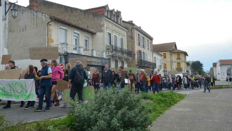 C'est une première à Riscle… 150 manifestants contre la réforme des retraites