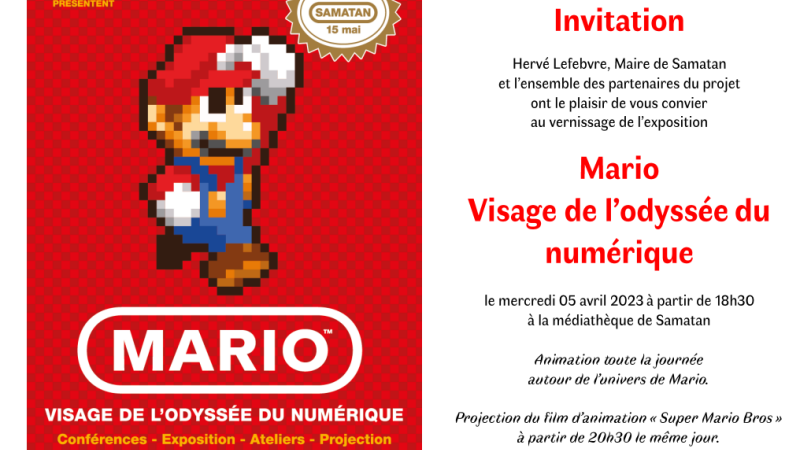 Exposition autour du numérique à la médiathèque de Samatan.
