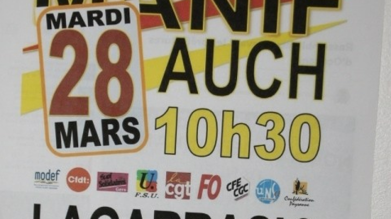 Manif AUCH mardi 28 mars pour le retrait