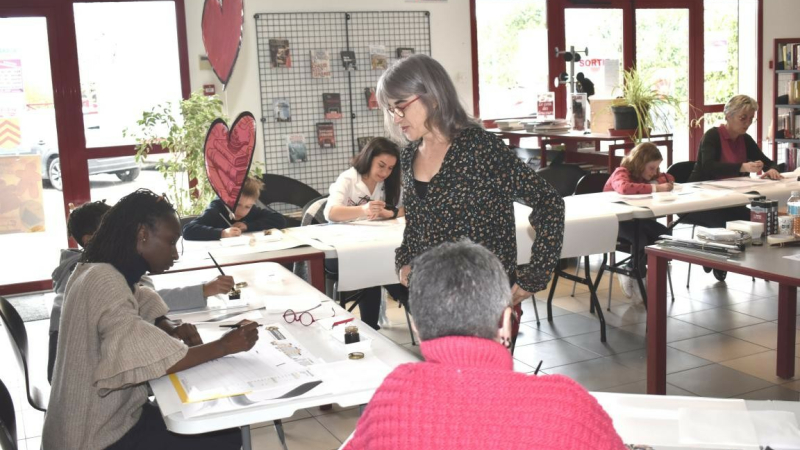 La calligraphie, un art qui a plu