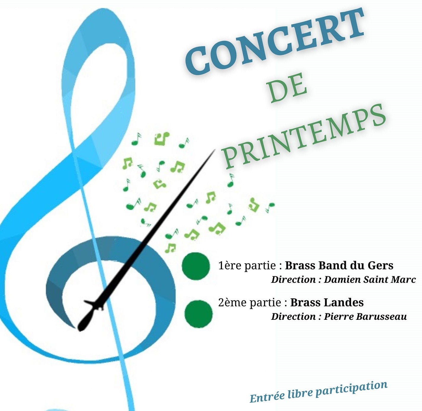 Dimanche 2 avril à partir de 15 heures