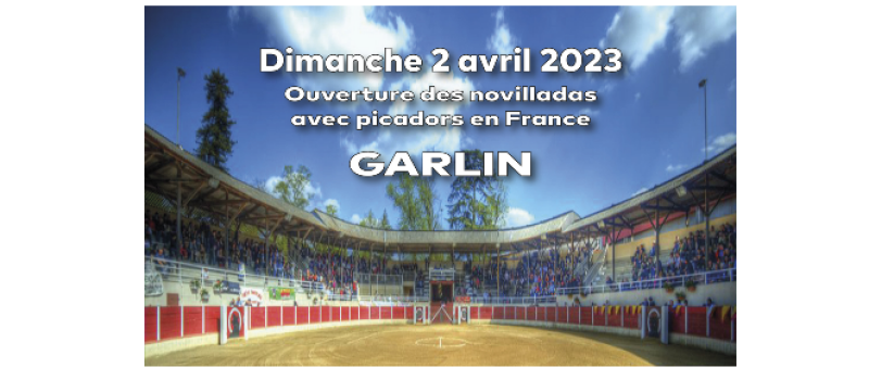 Coup d'envoi de la temporada des novilladas piquées en France à Garlin