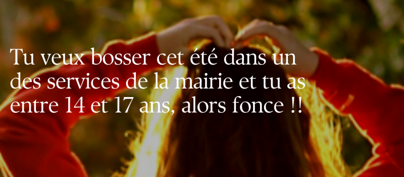 Opération " Été jeunes" : candidature à déposer avant le 8 mai