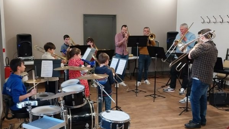 École de musique de la Lomagne Gersoise : Vif succès du 1er concert de printemps à  Lagarde-Fimarcon