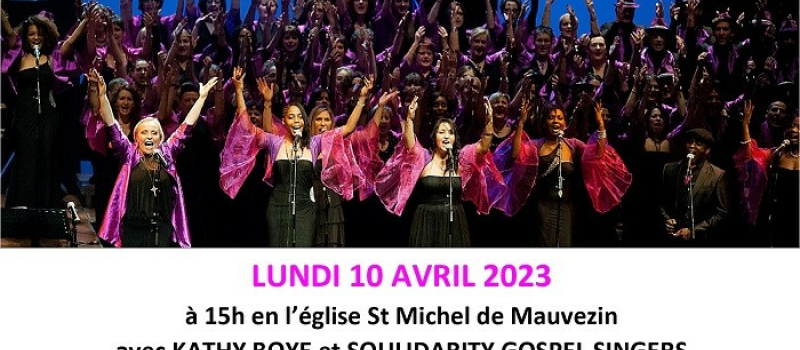 Un concert de Gospel de retour pour les fêtes de Pâques !