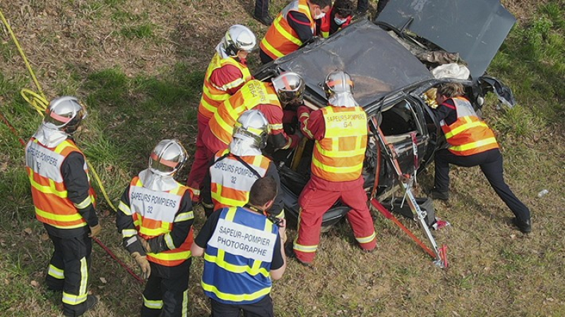 Exercice de secours interdépartemental 64/32