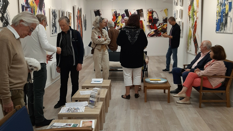 Voyage dans les couleurs par deux artistes peintres gersoises à la galerie l'Arcade....