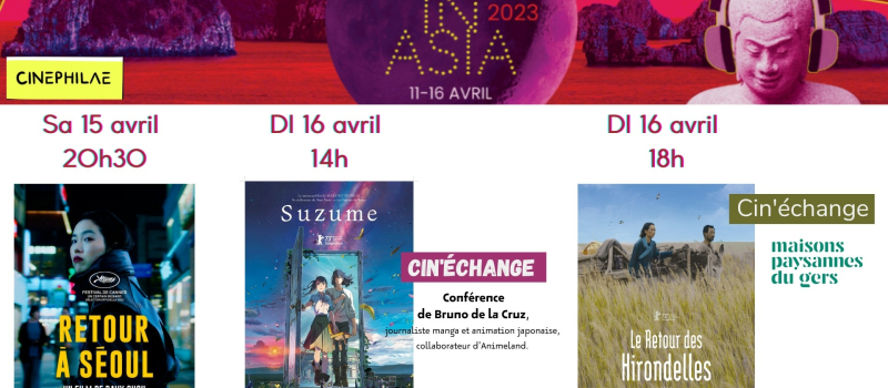 Durant ce prochain  weekend, trois films  sur le thème de l'Asie