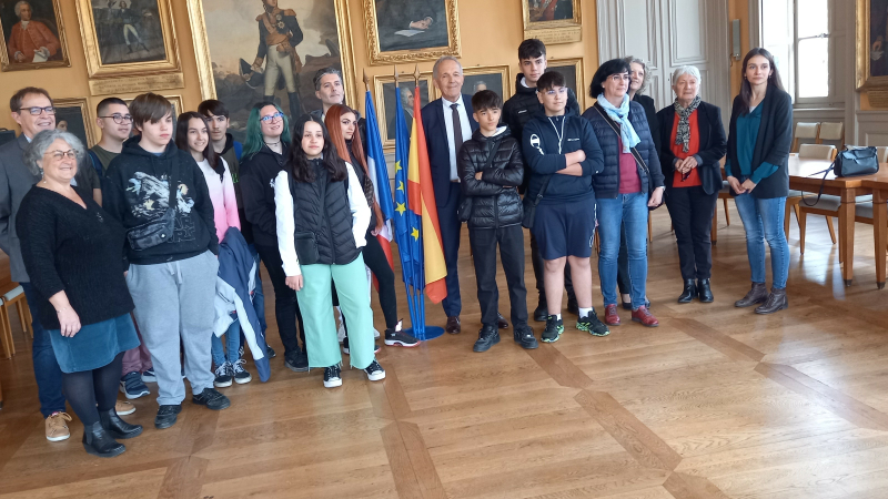 Dans le cadre du comité de jumelage, Auch-Calatayud, le collège Carnot accueille 11 jeunes élèves espagnols
