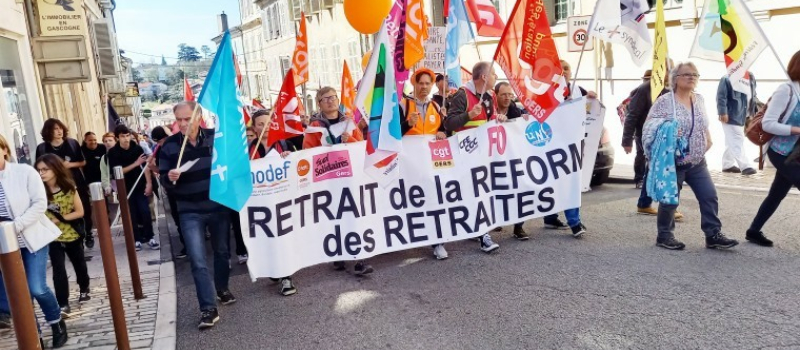 L'Intersyndicale du Gers réaffirme son unité pour le retrait de la réforme des retraites