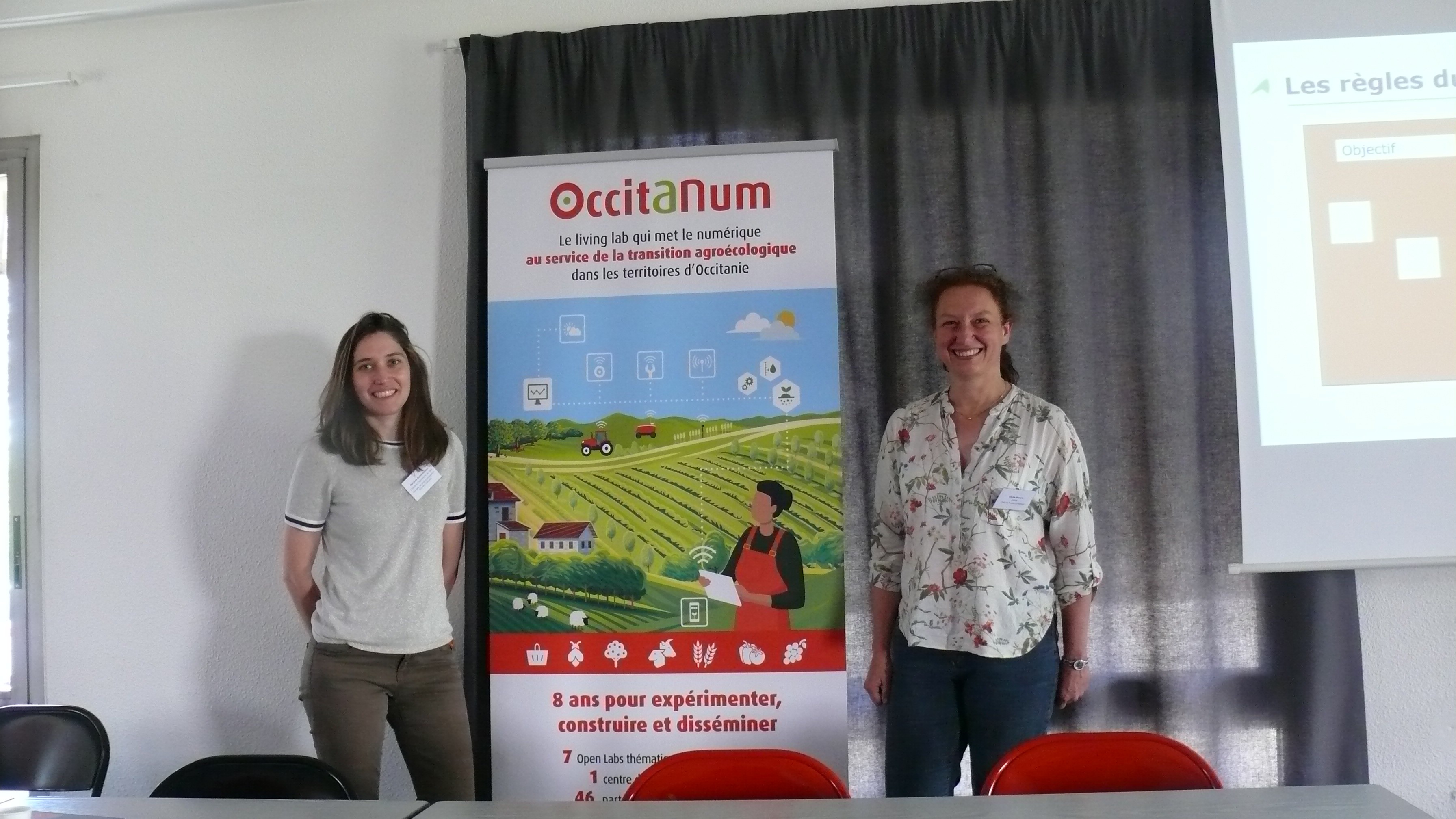 Marjorie Bonnemaison, animatrice de l'Open Lab, et Cécile Bruère, Chef de projet Occitanum, ont animé la journée.