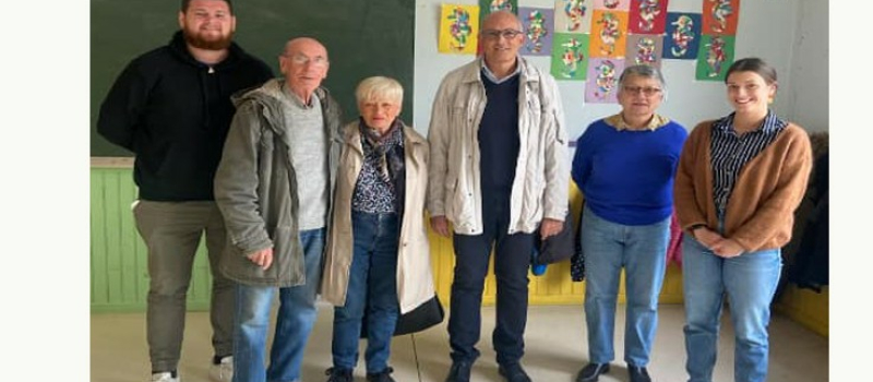 Le maire en visite à La Périssière