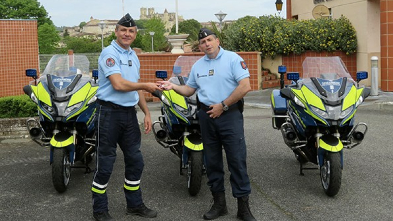 Des nouvelles motos BMW pour les gendarmes gersois.