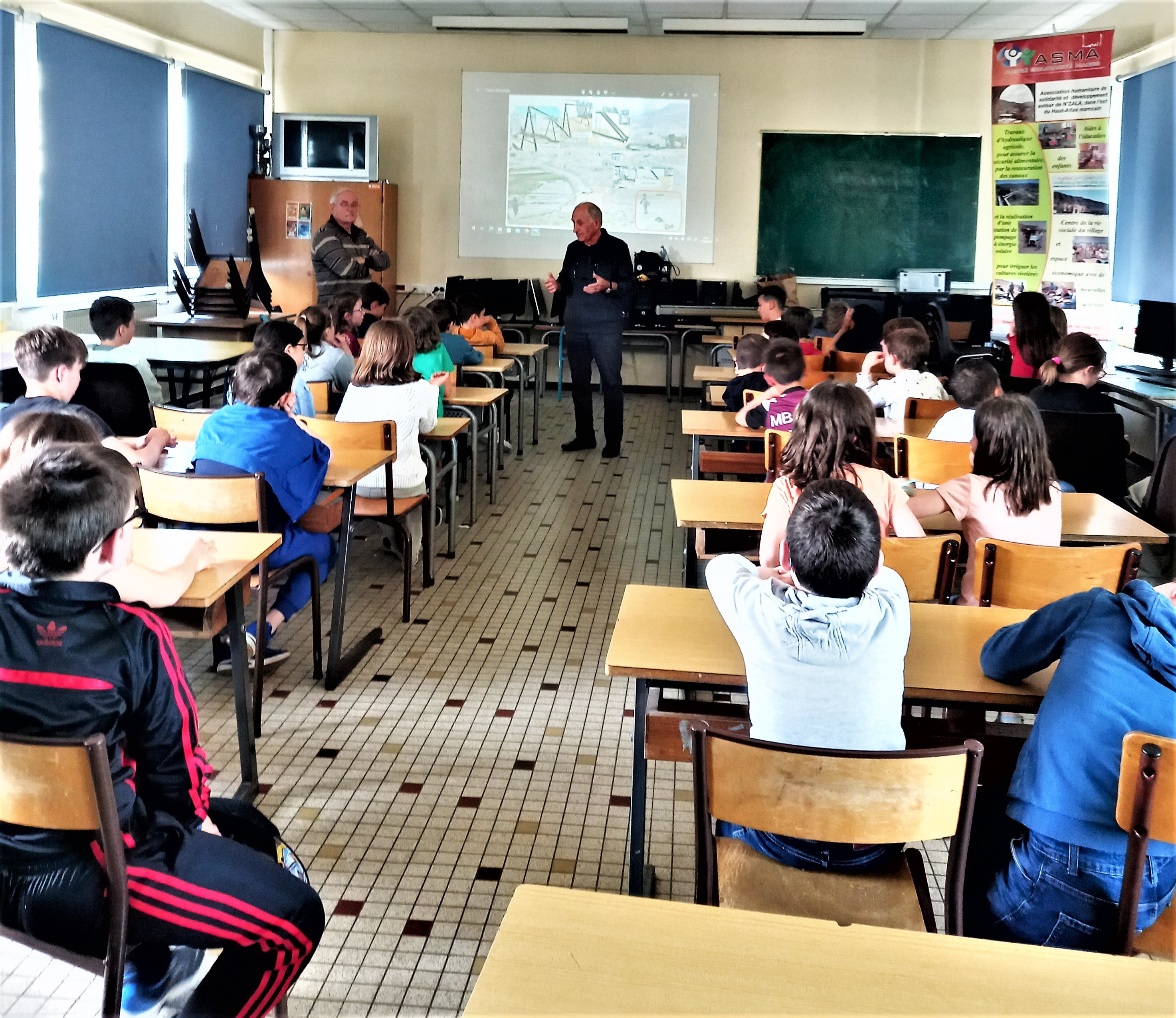 Avec les élèves de l'Ecole St Paul  Auch