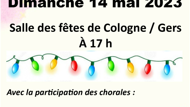 Concert de chorales organisé par "Chantons sur le Paou" de Cologne