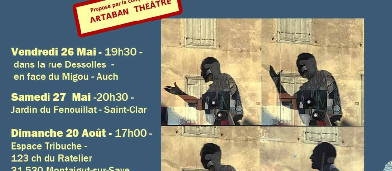 "Le Berceau" théâtre poétique joué par Robert Gourp au jardin du Fenouilla