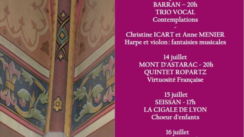 Rectificatif concernant le festival Musiques en Astarac