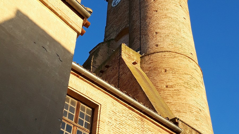 Travaux de restauration de la Collégiale Saint-Martin à L'Isle-Jourdain