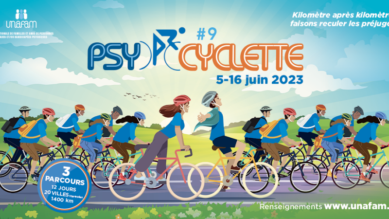 La 6ème étape de Psycyclette 2023 arrivera à Auch,  le samedi 10 juin