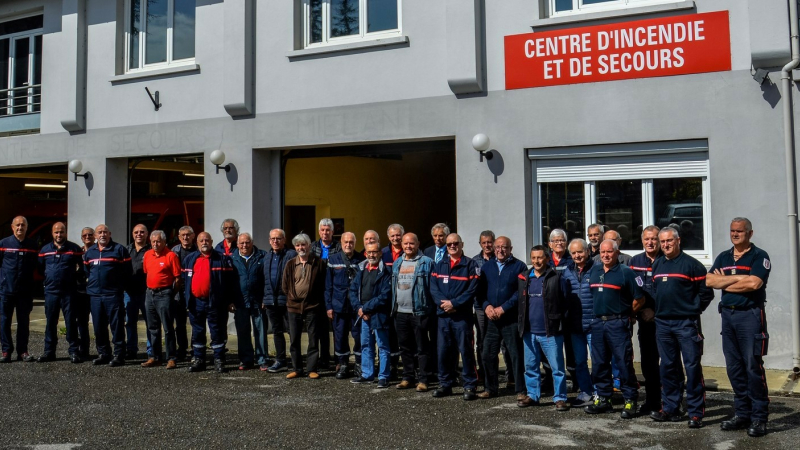 Sapeurs-pompiers réservistes réunis