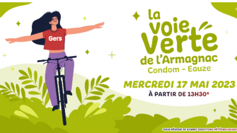 Mai à vélo : la voie verte de l’Armagnac fait son show