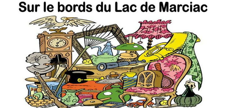 Foire à tout au bord du lac