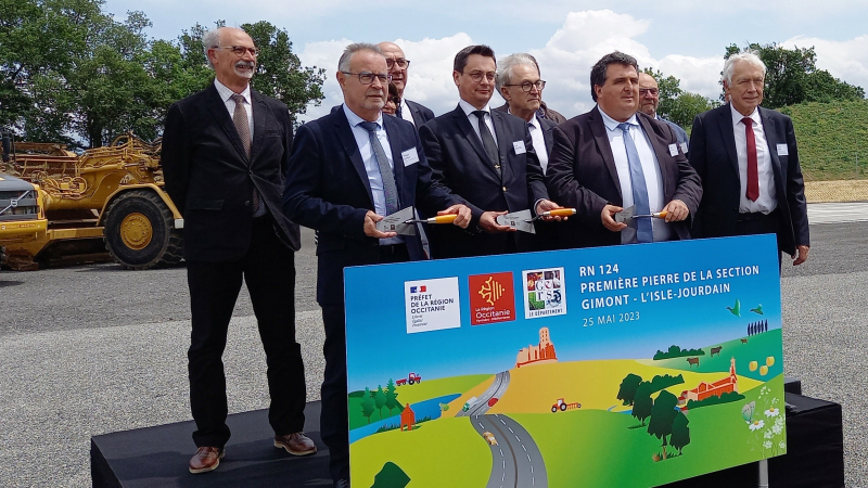 RN 124 : Coup d'envoi des travaux de la dernière tranche des travaux