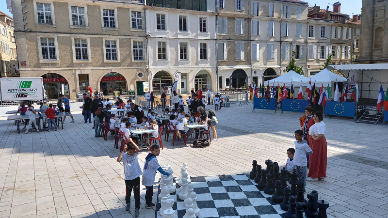 Quelques 150 élèves de CE2 et CM1 ont fêté l'Europe