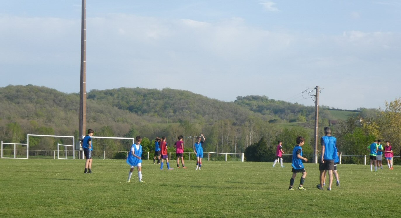 Beaucoup d’entraînements se font sur le terrain de Seissan