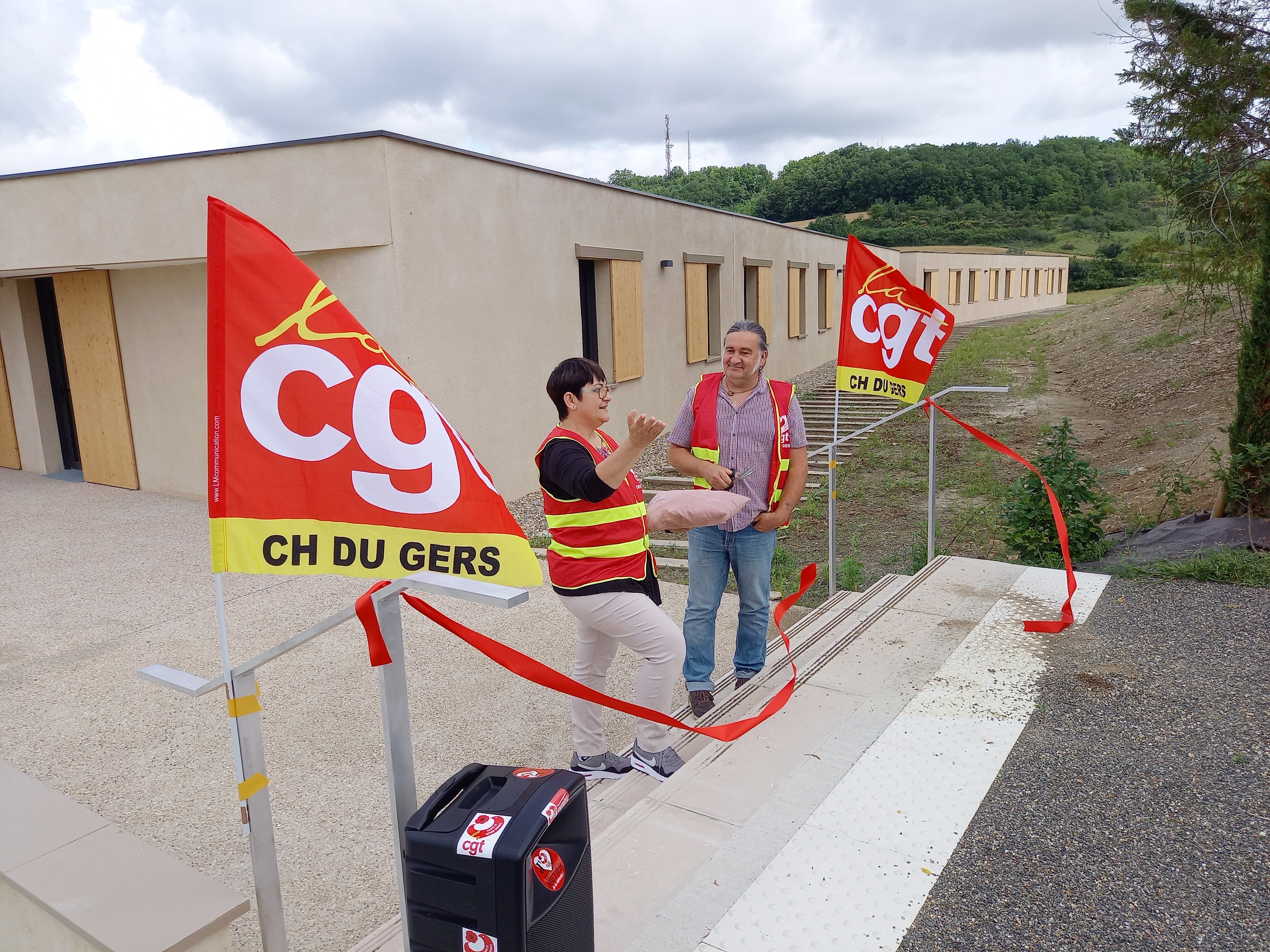Patricia Bordas et Fabrice Laffitte ont coupé le ruban.