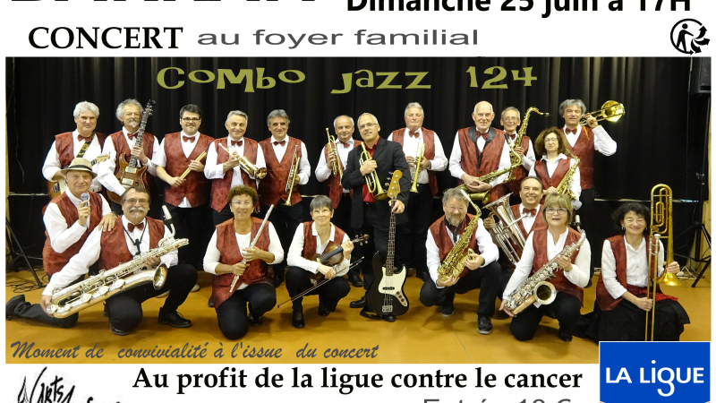 Concert avec  Combo Jazz 124. au profit de la Ligue contre le Cancer