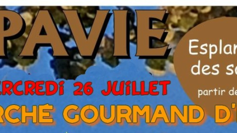 Il y aura deux marchés gourmands d'été