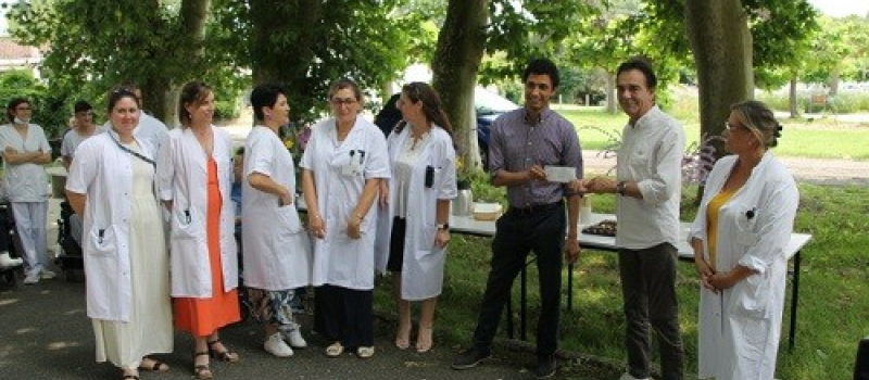 Remise de chèque du Rotary-Club à l'USLD d'Auch