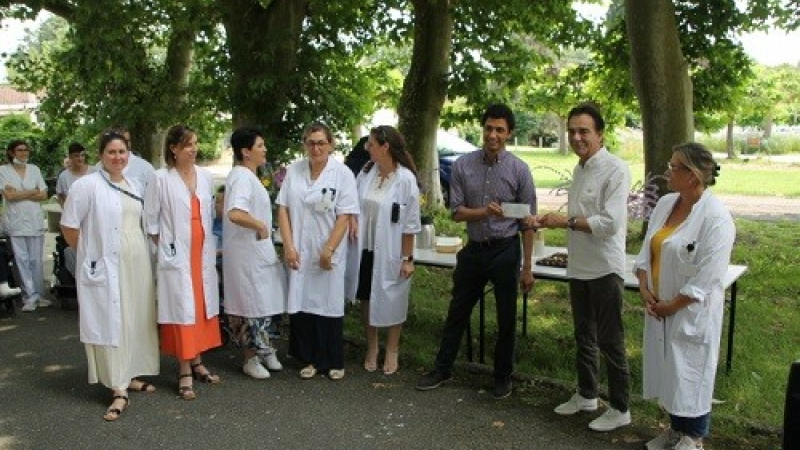 Remise de chèque du Rotary-Club à l'USLD d'Auch