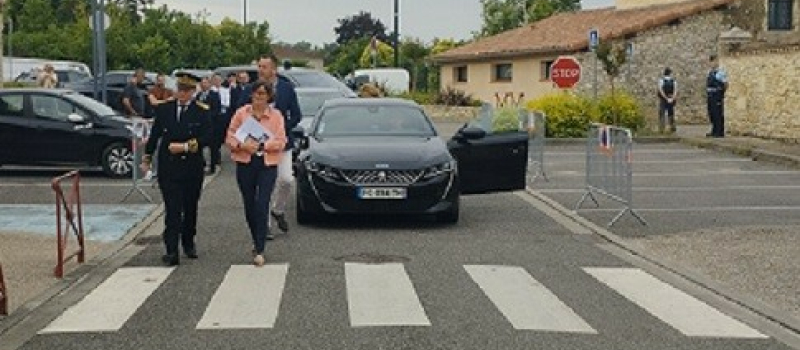 Visite de Mme Agnès Firmin Le Bodo, ministre déléguée chargée de l’Organisation territoriale et des Professions de santé à Mauvezin ce jeudi 29 juin 2023