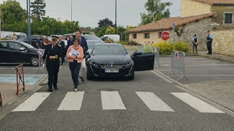 Visite de Mme Agnès Firmin Le Bodo, ministre déléguée chargée de l’Organisation territoriale et des Professions de santé à Mauvezin ce jeudi 29 juin 2023