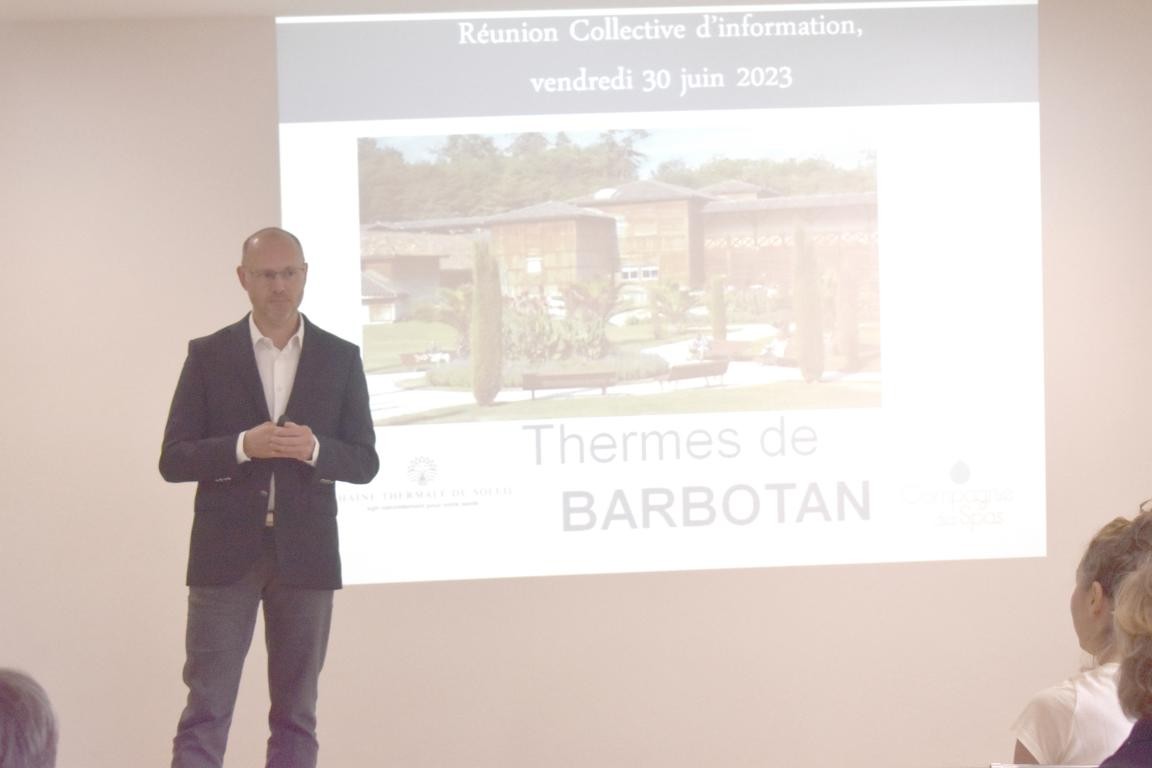 Christophe Echavidre, directeur des Thermes de Barbotan