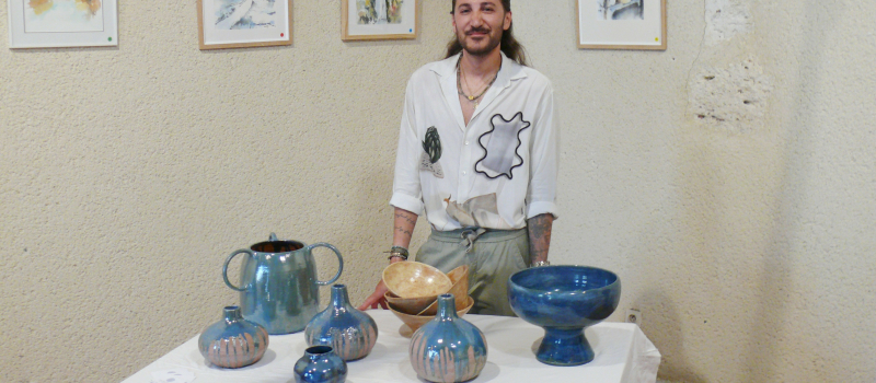 Nouvelle exposition à l'espace culturel qui accueille quatre artistes, un céramiste et trois peintres