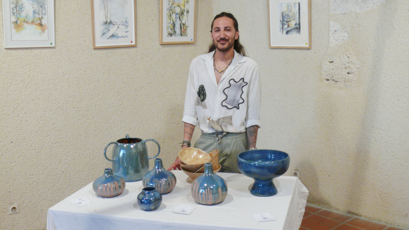 Nouvelle exposition à l'espace culturel qui accueille quatre artistes, un céramiste et trois peintres
