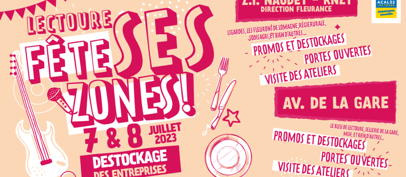 Invitation : Fête De La Zone 2023 à partager aux entrepreneurs des zones de la gare et ZI Naudet-La Couture