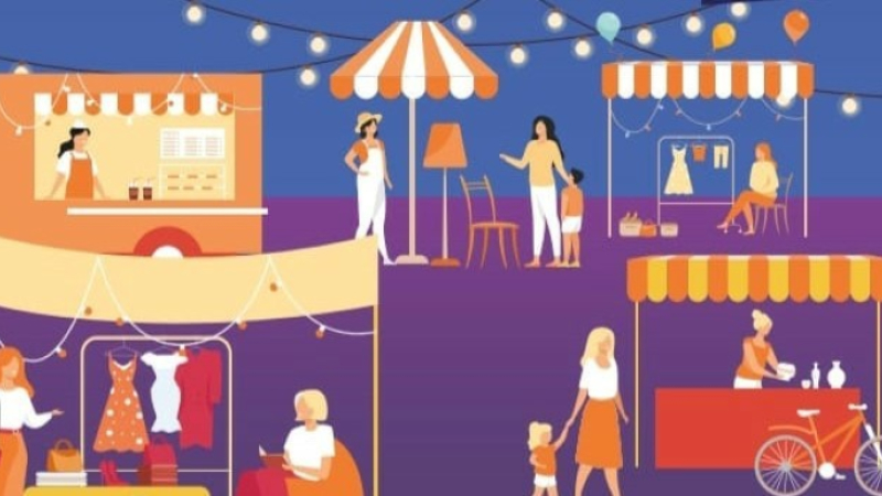 Marché de nuit et vide grenier