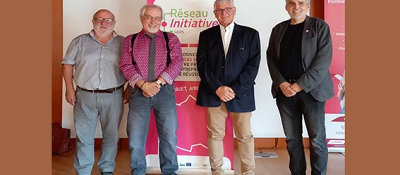 Passation de pouvoir à la tête du  Réseau initiative Gers